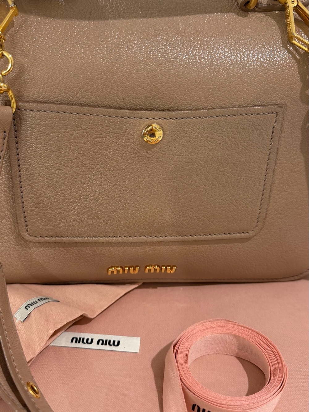 Miu Miu Madras Crossbody Bag - Picture 6 of 14